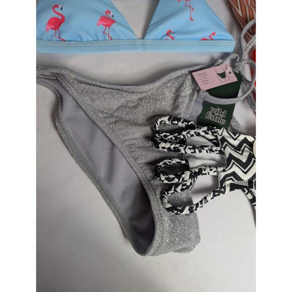 New Lot Of 5 Womens Bikini Tops Bottoms Zaful Wild Fable Roxy Trip Cruise Size S - Picture 5 of 11